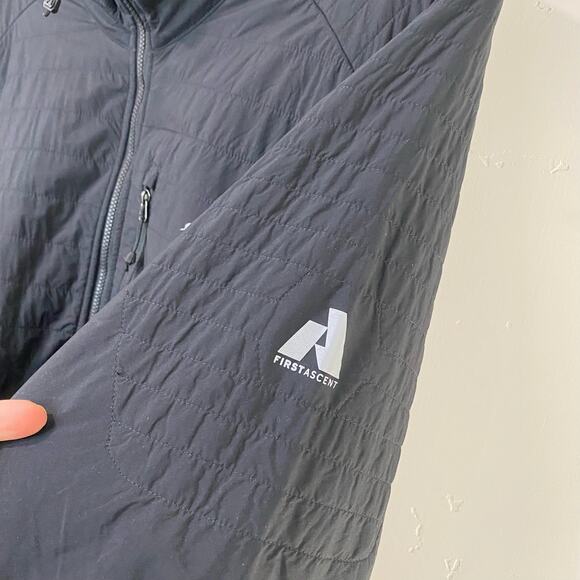 Eddie Bauer First Ascent Men's Jacket Coat Puffer Light Insulation Black 2XL - Picture 3 of 8